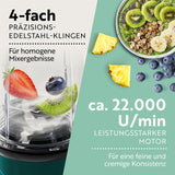 Gourmetmaxx Mr Magic Blender, Smoothie Maker z pakietem akcesoriów Xxl Naty Shop