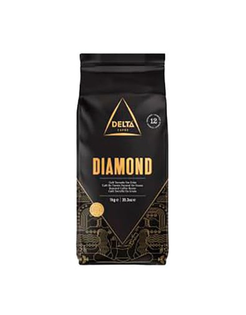 Kawa ziarnista Delta Diamond 1 kg – Intensywny aromat, najwyższej jakości palenie, całe ziarna