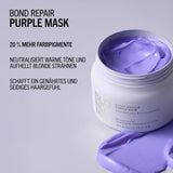 Schwarzkopf Professional BLONDME Bond Repair Purple Mask Maska do włosów chłodnych Neutralizuje żółte odcienie do włosów farbowanych, rozjaśnianych i jasnych Głęboko odżywiająca i wzmacniająca maska do włosów 200 ml Naty Shop