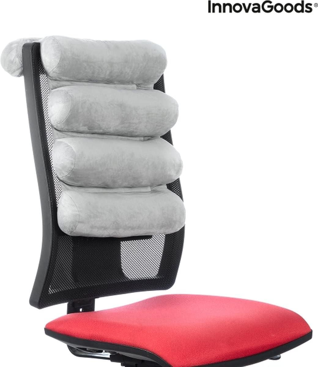 Innovagoods® 5-modułowa, wielofunkcyjna, ergonomiczna poduszka rurkowa, składana, solidna i trwała, aksamitna konstrukcja, materiał bawełna/PP, idealna do biura, domu, telepracy, samochodu. Poduszki standardowe Naty Shop
