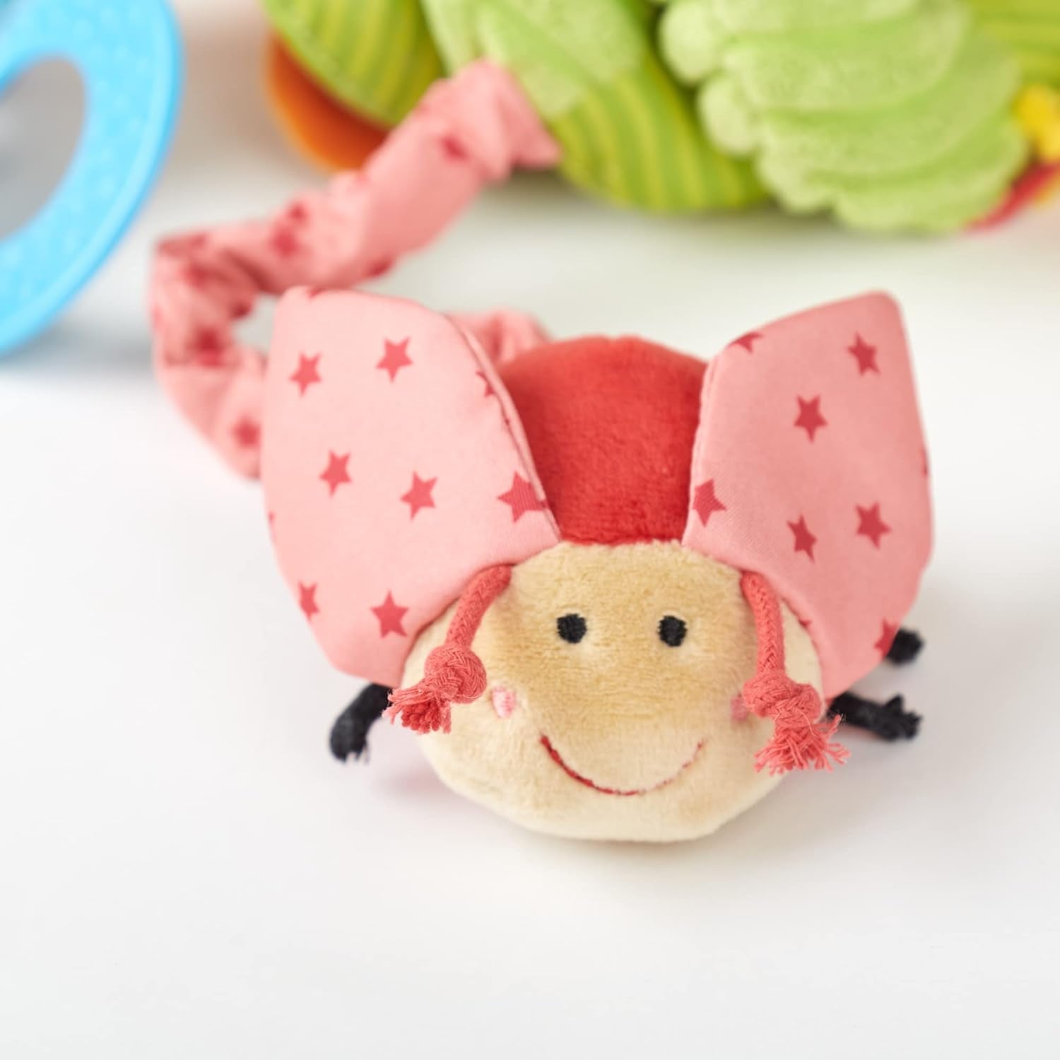 SIGIKID 42249 Aktywny motylek spiralny Baby Activity On Tour zabawka dla dziewczynki polecana od urodzenia wielokolorowy Toys Bebe Naty Shop