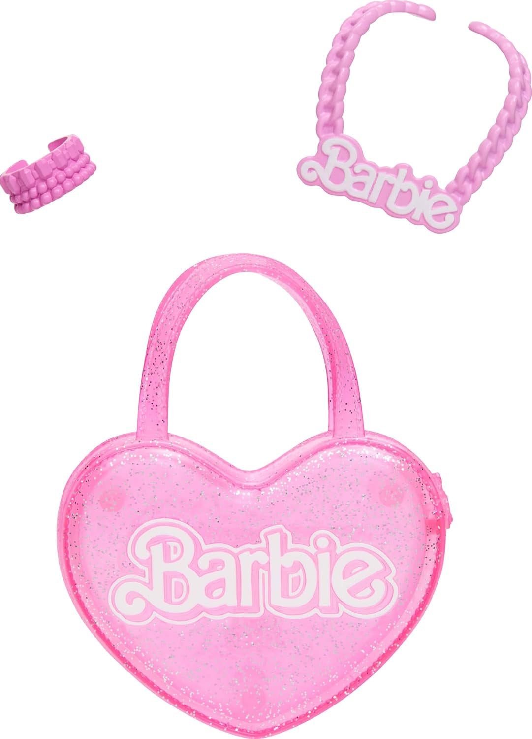 Modna lalka Barbie 71cm blond z odpinanymi ubraniami różowy top spódnica dżinsowa kowbojskie buty naszyjnik i torebka HYT84