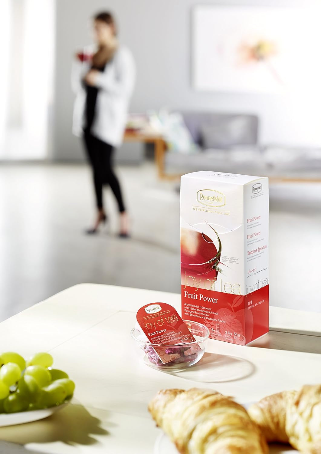 Fruit Power „Joy of Tea” - Herbata owocowa o smaku truskawkowo-malinowym, 15 torebek, 54 g