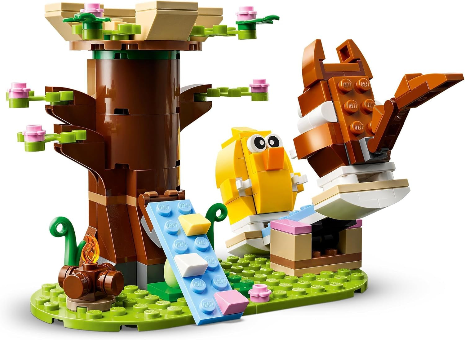 LEGO Wiosenny plac zabaw dla zwierząt, zestaw do budowania ptaków i wiewiórek, domek na drzewie dla dzieci, pomysł na prezent dla 8-letnich chłopców i dziewcząt, zestaw zwierząt, figurki zwierząt 40709 Zestawy do budowania Szukaj sklepu LEGO