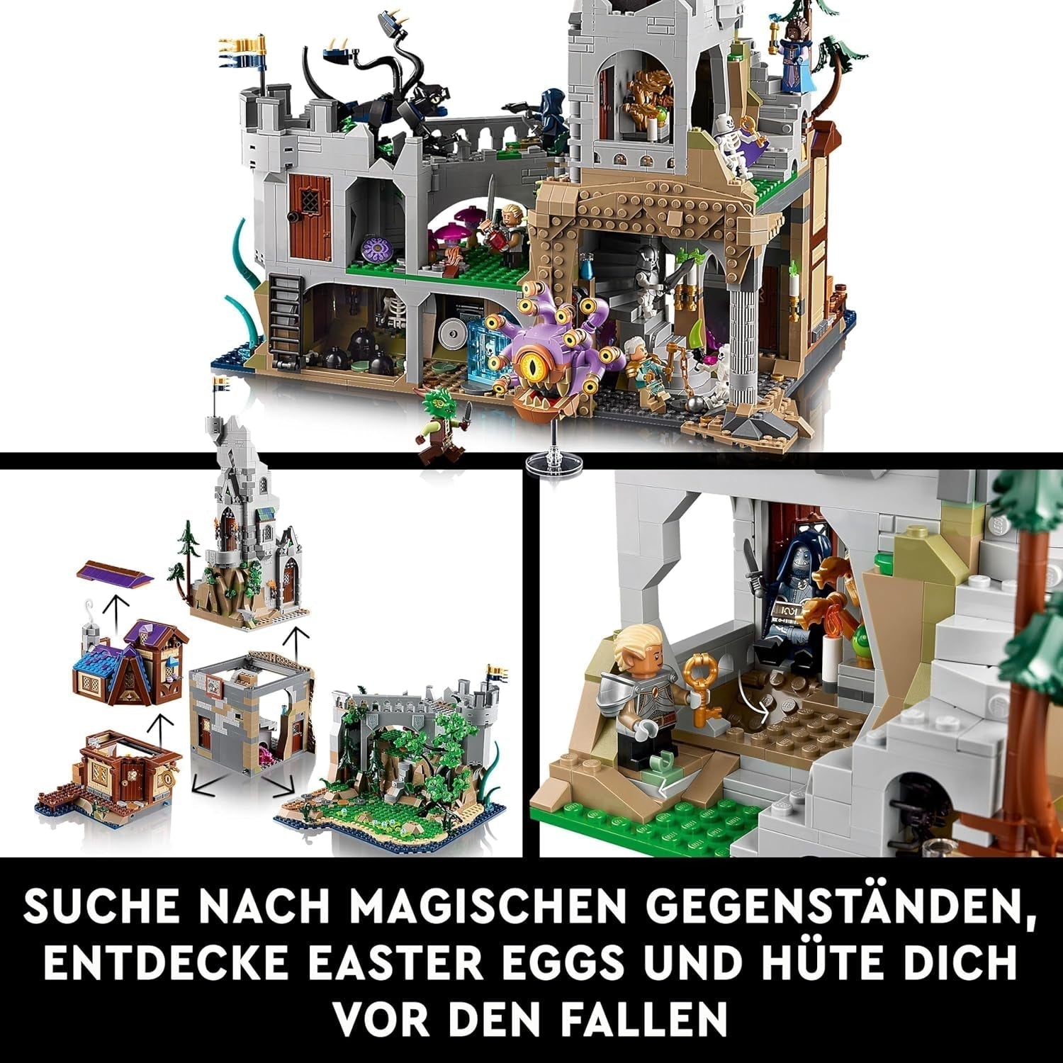 LEGO Ideas Dungeons & Dragons: Saga Czerwonego Smoka, Zestaw do budowania dla dorosłych, Dungeons and Dragons Pomysły na prezenty dla fanów, Zestaw do budowania fantasy, Aktywność twórcza 21348 Zestawy do budowania Besuche w sklepie LEGO
