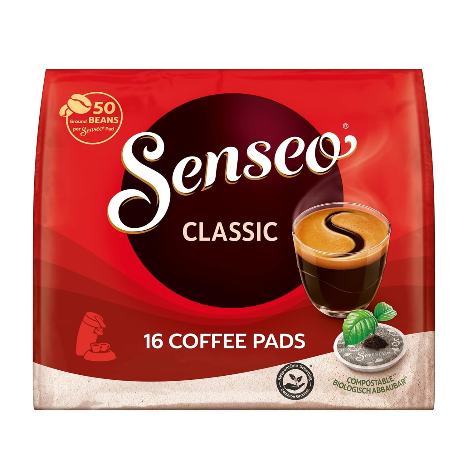 Podkładki Senseo Probierbox 5 Sorten, Vielfaltspaket, 5 x 16 Getränke, 80 kapsułek Kaffeepad
