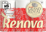 Papier toaletowy Renova Renova Grand Royal 4-warstwowy - 6 rolek, duży (5 szt. w opakowaniu)