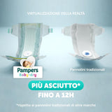 Pampers Baby Dry XL Rozmiar 6 (15-30kg), 111 pieluch + 500 darmowych dodatkowych punktów przytulania