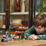 LEGO Minecraft Kopalnia Badlands Gra wideo Zestaw zabawek górniczych dla chłopców i dziewcząt w wieku od 8 lat Zabawne klocki budowlane Zestaw przygodowy Prezent urodzinowy 21263 Zestawy do budowania Besuche den LEGO-Store