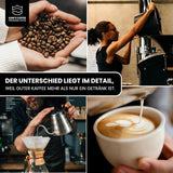 KING'S COFFEE - WHITE EDITION - lekka mieszanka 100% Arabiki z Etiopii, Meksyku, Peru i Tanzanii - palenie małych partii we Włoszech - całe ziarna espresso do ekspresów kolbowych - 1 kg