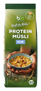 Biozentrale musli białkowe - 375g - Organiczne z miodem - Jako płatki śniadaniowe lub jako przekąska