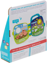 Śpiewnik Fisher-Price Musical Animal Friends | Zabawka dla niemowląt od 6 miesięcy, 1 roku dla dziewcząt i chłopców | Zabawka dla dzieci | Książka muzyczna z dźwiękami i efektami świetlnymi | Zabawka edukacyjna (niemiecki), GFP29 Jucarii Bebe Naty Shop