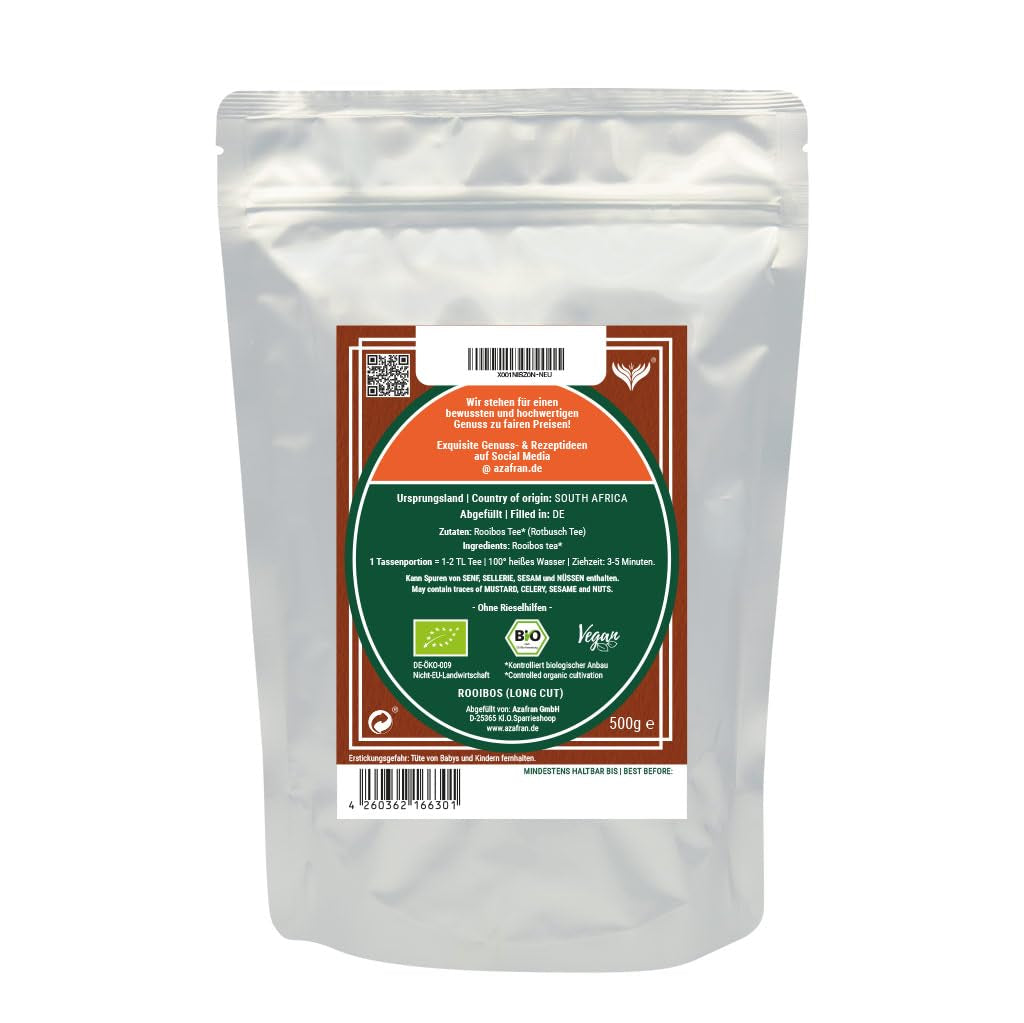 Azafran BIO Rooibos herbata sypka - Naturalna herbata rooibos 500 g