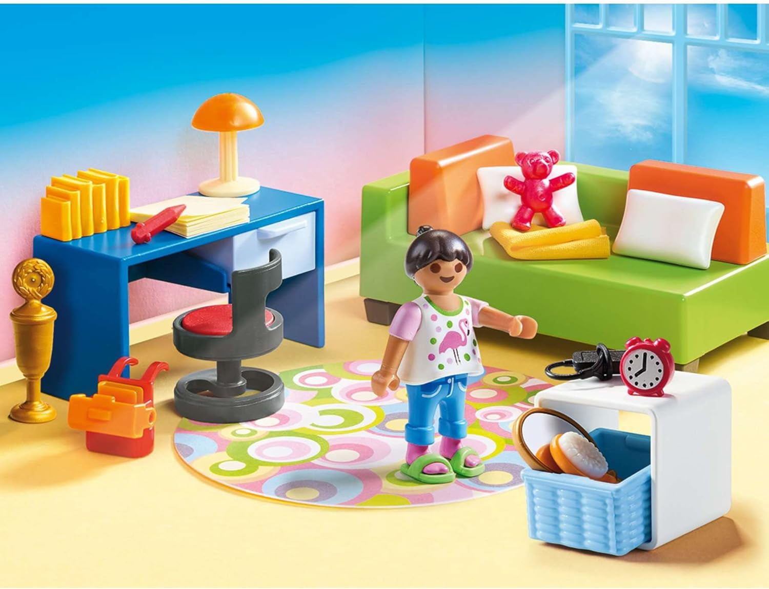 PLAYMOBIL Dollhouse 70209 Pokój młodzieżowy z figurką dziewczynki i akcesoriami, od 4 lat