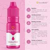 Goodbake Pink Food Coloring (11ml) - Intensywny barwnik spożywczy - Bardzo skoncentrowany kolor - Do barwienia ciast, fondantów, kremów maślanych, napojów, śluzów i wielu innych produktów. 100% wegańskie