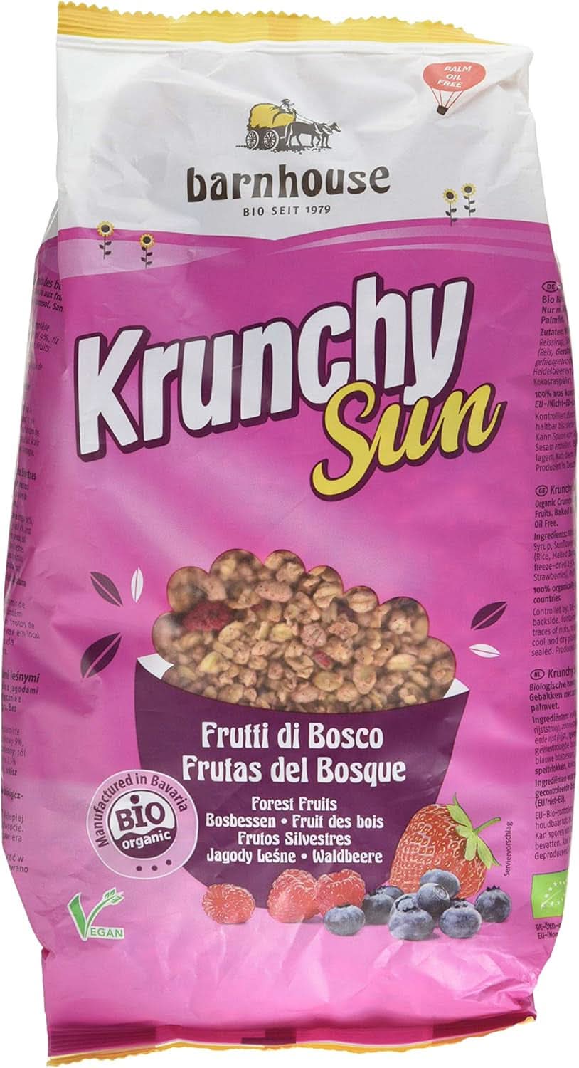 Barnhouse Muesli Krunchy Sun Fruits, 750 gramów Płatki Naty Shop