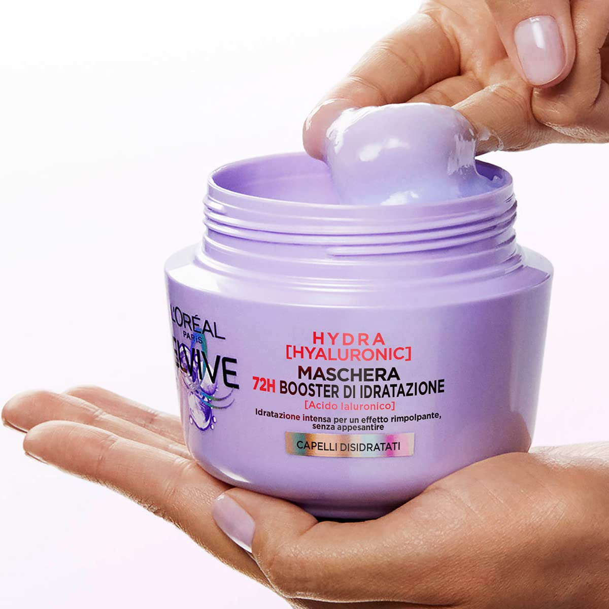 L'Or?al Paris Elvive Hydra Hyaluronic Maschera 72H Booster di Idratazione 300 ml Maska do włosów Naty Shop