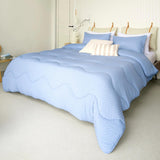 Pościel Night Lark bez pokrowca, 4,5 Tog, duży rozmiar, kolekcja Tufted Dot, luksusowa pościel, hipoalergiczna, można prać w pralce, ciepły piasek Naty Shop Kołdry i kołdry Dusk Blue Tylko kołdra Super King