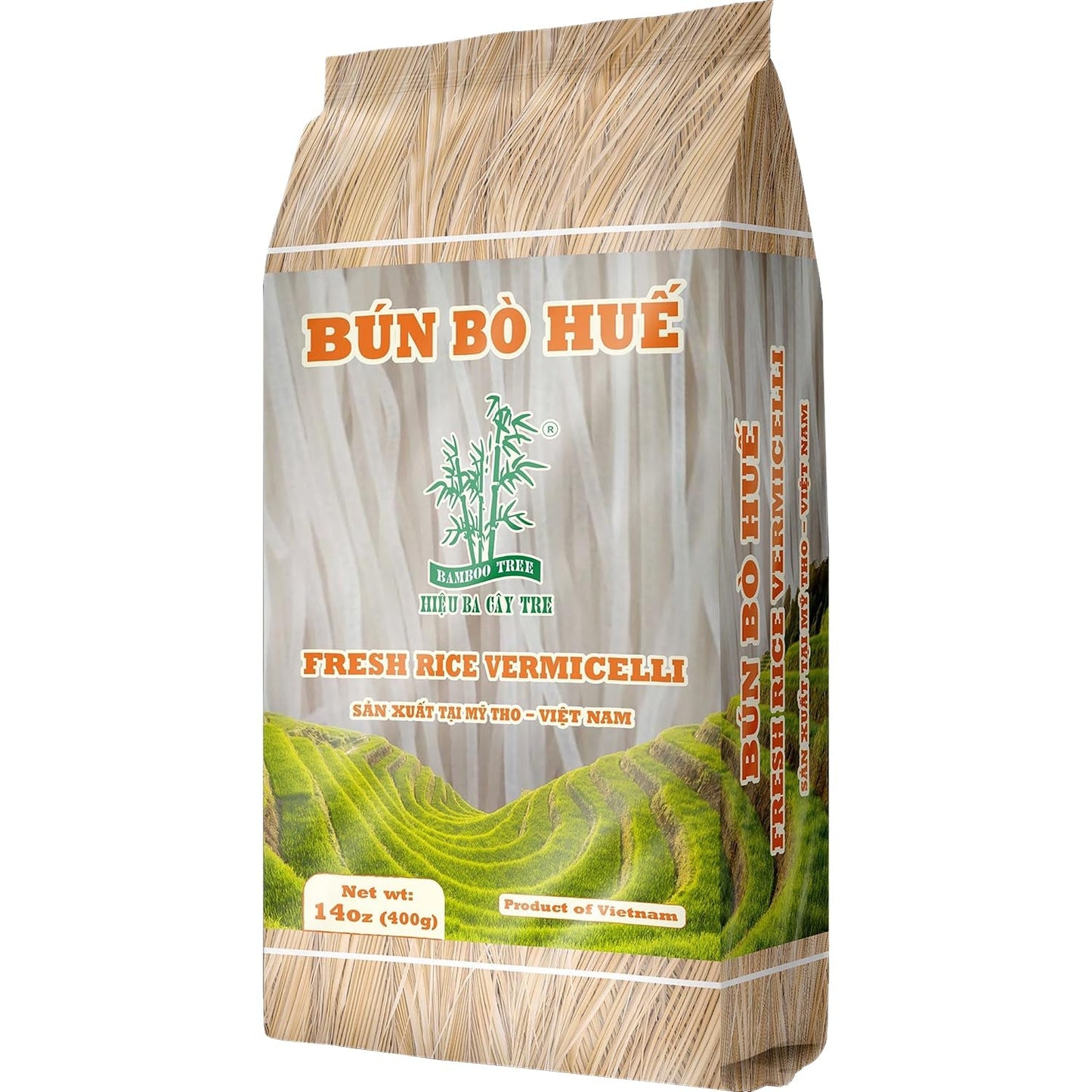 BAMBUSOWE DRZEWO - Makaron Ryżowy Bun Bo Hue - (1 X 400 G)