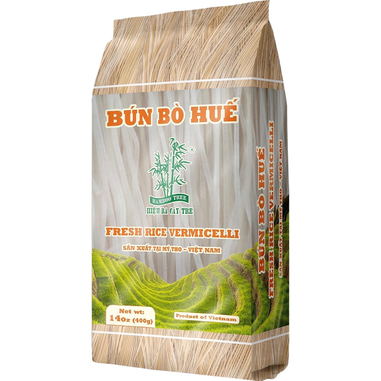 BAMBUSOWE DRZEWO - Makaron Ryżowy Bun Bo Hue - (1 X 400 G)