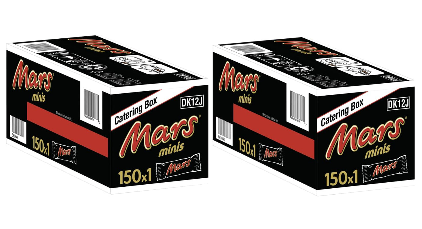 Batony czekoladowe Mars Minis | Opakowanie zbiorcze czekolady | Karmel | 150x18g