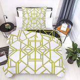 Pościel dziecięca, chłopięca, różne modele, zapinana na zamek, mikrofibra poliestrowa Pościel - dziecięca Naty Shop Linie geometryczne 135X200 Cm + 80X80 Cm
