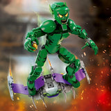 Figurka LEGO Marvel Green Goblin, ruchoma zabawka do budowania superzłoczyńcy dla dzieci w wieku 8+, chłopców i dziewcząt, zestaw Wszechświat Spider-Mana z suwakami i bombami dyniowymi, pomysł na prezent dla superbohatera 76284 Zestawy do budowania Besuche w sklepie LEGO