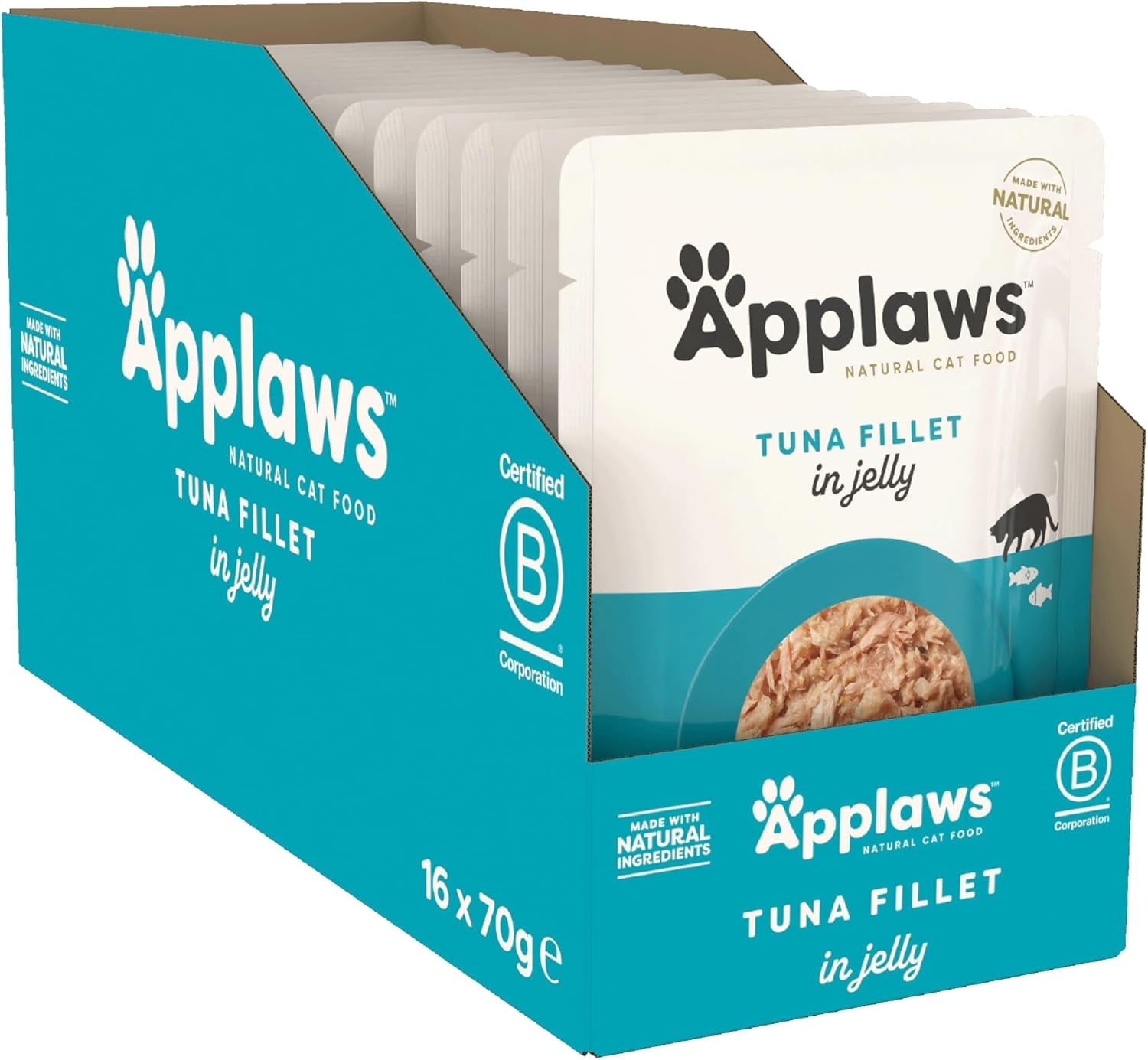 Applaws Cat Saszetka Filet z Tuńczyka w Galaretce 1x(16x70g)