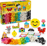Kreatywne pudełko LEGO Classic, kolorowe klocki do pomysłowego odgrywania ról, zestaw do budowania dla początkujących, zabawki dla dziewcząt i chłopców od 5 lat, modele do ponownego zbudowania 11042 zestawy do budowania Besuche den LEGO-Store Domyślny tytuł