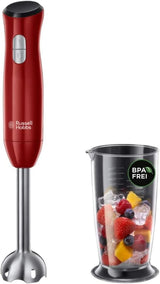 Mikser ręczny Russell Hobbs [Handrührgerät] Desire Rot (5 Geschwindigkeitsstufen+Turbofunktion, 2 Spülmaschinengeeignete Rührbesen & Knethaken, Auswurftaste, Aufrechte Parkposition) Handrührer 24670-56 Bucatarie Naty Shop Single Desire Mikser stojący