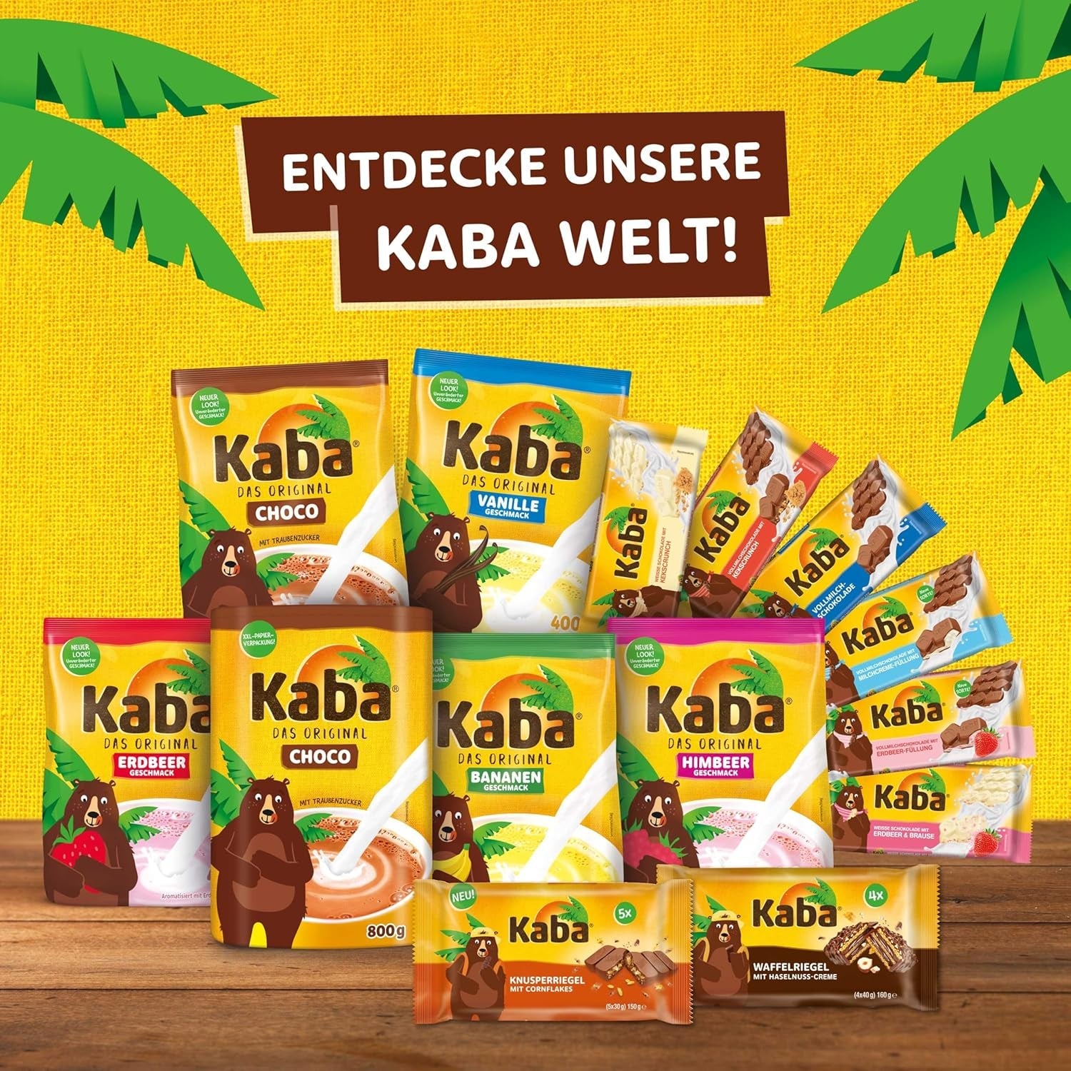 Kaba Batony Neapolitańskie 40g, 4 chrupiące batony nadziewane waflami i delikatnym kremem z orzechów laskowych, w opakowaniu zbiorczym o oryginalnym smaku Kaba