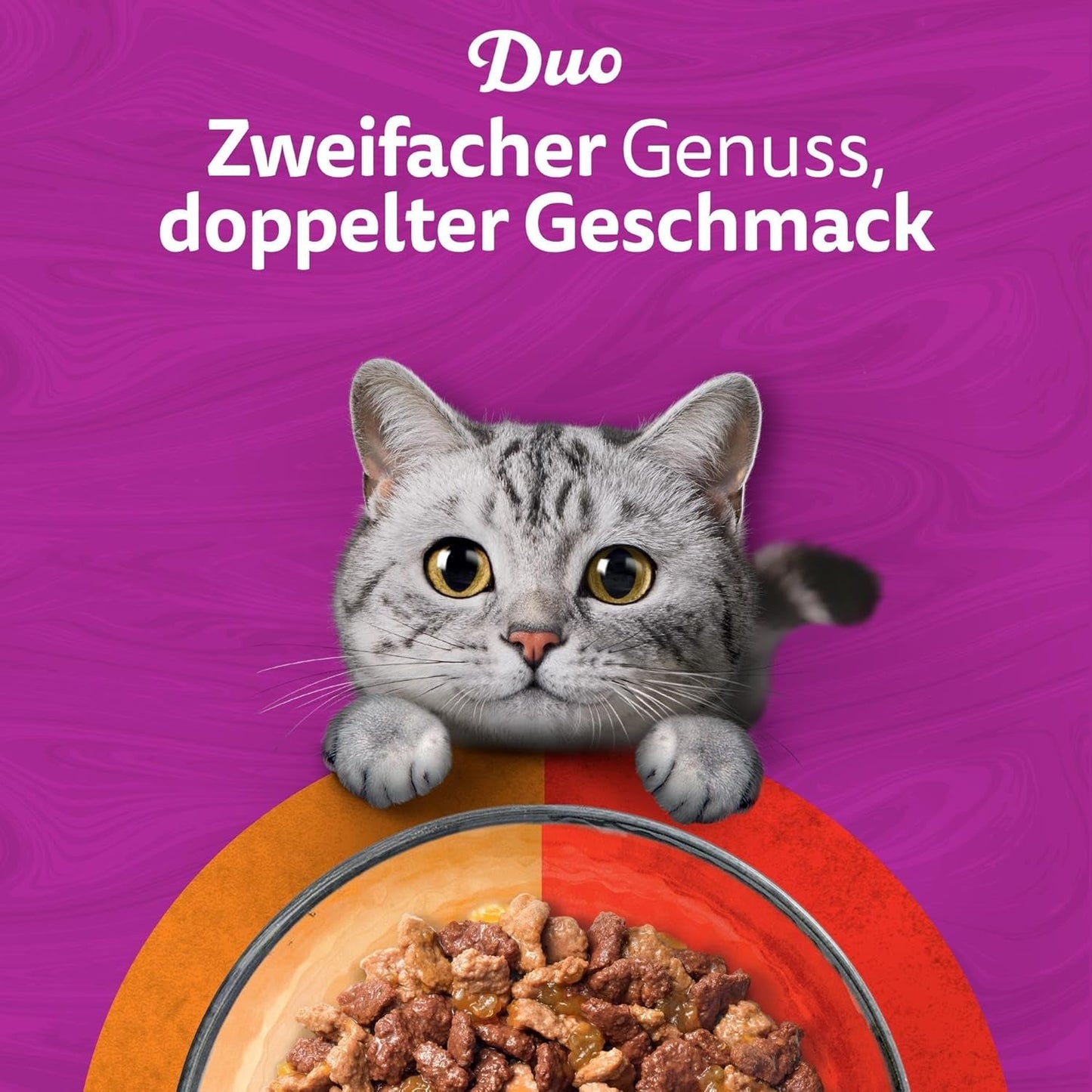 WHISKAS Duo Saszetki na porcje mokrej karmy, opakowanie zbiorcze, klasyczna kombinacja w galarecie, 12 x 85g
