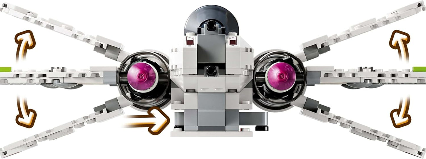 LEGO Star Wars 75402 ARC-170 Starfighter Zabawka z 4 minifigurkami, w tym klonem pilota i droidem R4-P44, przedmiot kolekcjonerski, prezent dla fanów Zemsty Sithów oraz chłopców i dziewcząt w wieku od 9 lat Zestawy do budowania Beuche den LEGO-Store