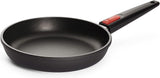 Woll Nowo Płaska patelnia tytanowa - indukcyjna, wysokość 5 cm, wyjmowany uchwyt - do wszystkich rodzajów płyt grzewczych, odlew aluminiowy, powłoka nieprzywierająca Garnki i patelnie Naty Shop 24 cm