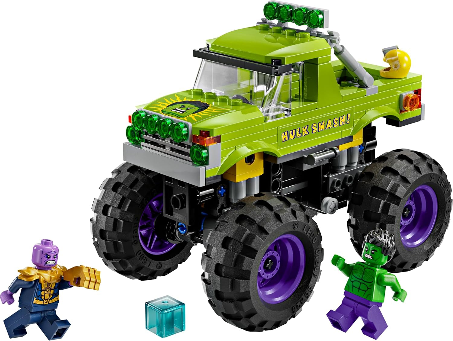 LEGO® Marvel Hulk Truck kontra. Thanos - Zabawka do budowania superbohatera - Pojazd Avengersów i minifigurki - Monster truck zapewniający mega zabawę - Prezent dla chłopców i dziewcząt od 7 lat - 76312 Zestawy do budowania Besuche den LEGO-Store
