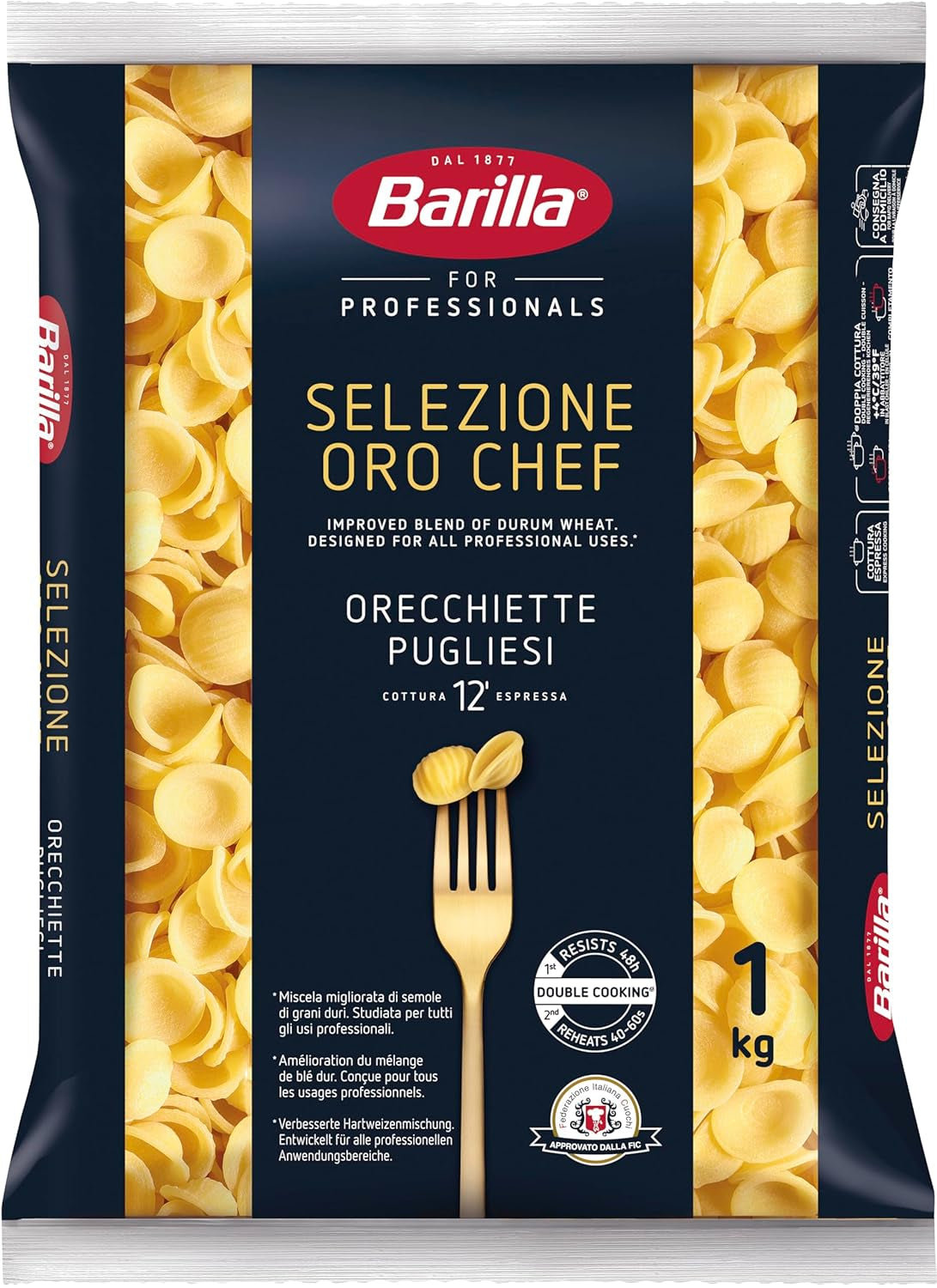 Barilla Selezione Oro Chef Orecchiette Pugliesi, opakowanie 9 sztuk (9 x 1kg)