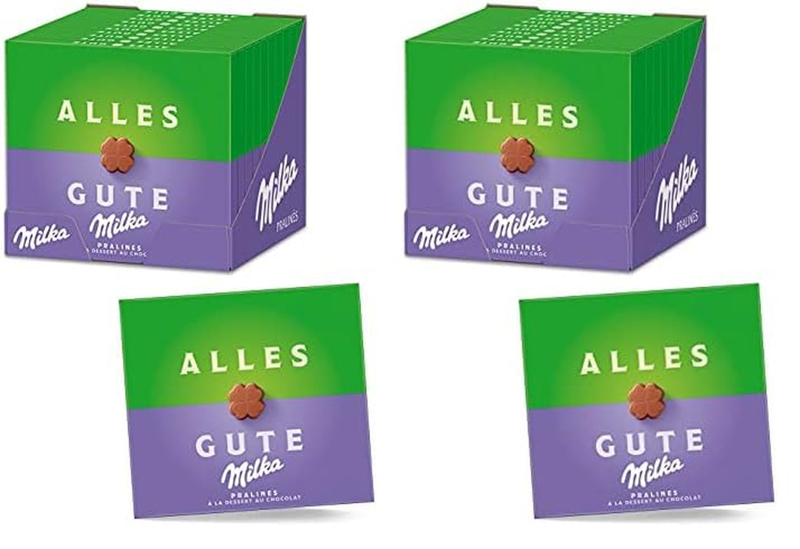 Milka All the Best Pralines 10 x 110g, Praliny z mlecznej czekolady alpejskiej z nadzieniem z kremu kakaowego (opakowanie 2 szt.)