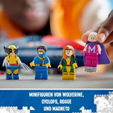 LEGO Marvel X-Jet X-Men budują model samolotu z figurkami, w tym Wolverine'a i Rogue'a. Zabawka superbohatera dla dzieci na prezent dla chłopców i dziewcząt w wieku 8 lat 76281 Zestawy do budowania Beuche den LEGO-Store