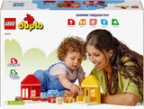 LEGO DUPLO Codzienne czynności: jedzenie i pora snu, edukacyjna zabawka dla malucha zachęcająca do rozwoju społecznego i emocjonalnego, z 4 figurkami zwierząt, prezent dla dzieci od 18. miesiąca życia 10414 Zestawy do budowania Besuche den LEGO-Store