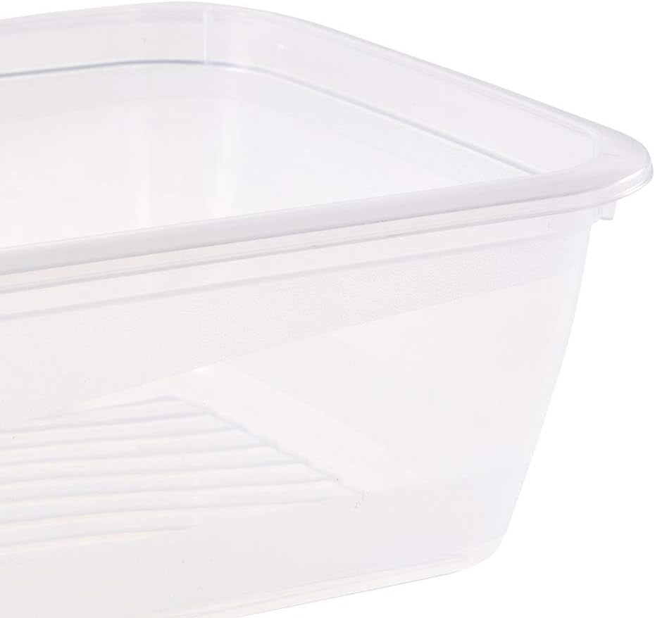 Zestaw 3 słoików do przechowywania żywności Kekeeper, 3 x 1,25 l, 20,5 x 15,5 x 6,5 cm, Fredo Fresh, przezroczysty niebieski Pudełka do przechowywania żywności Naty Shop