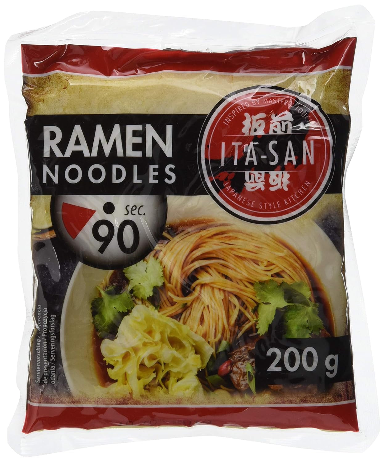 ITA-SAN Makaron Ramen, szybkie i łatwe przygotowanie, 30 x 200 g