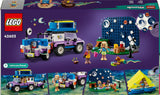 Zestaw pojazdów kempingowych LEGO Friends Stargazer z pojazdem terenowym i zabawkowym teleskopem, prezent dla dziewcząt i chłopców od 7 lat, zawiera figurki Nova, Aliya i psa 42603 Zestawy do budowania Besuche den LEGO-Store
