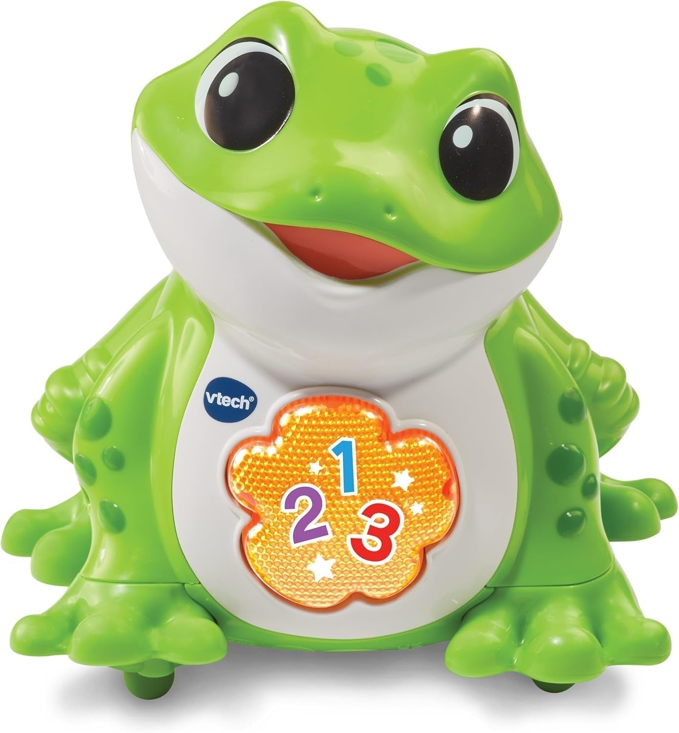 Vtech Baby Jumping Frog - Mówiąca skacząca żaba z 3 piosenkami i 12 piosenkami - Na 12-36 miesięcy Zabawki dla dzieci Naty Shop Domyślny tytuł