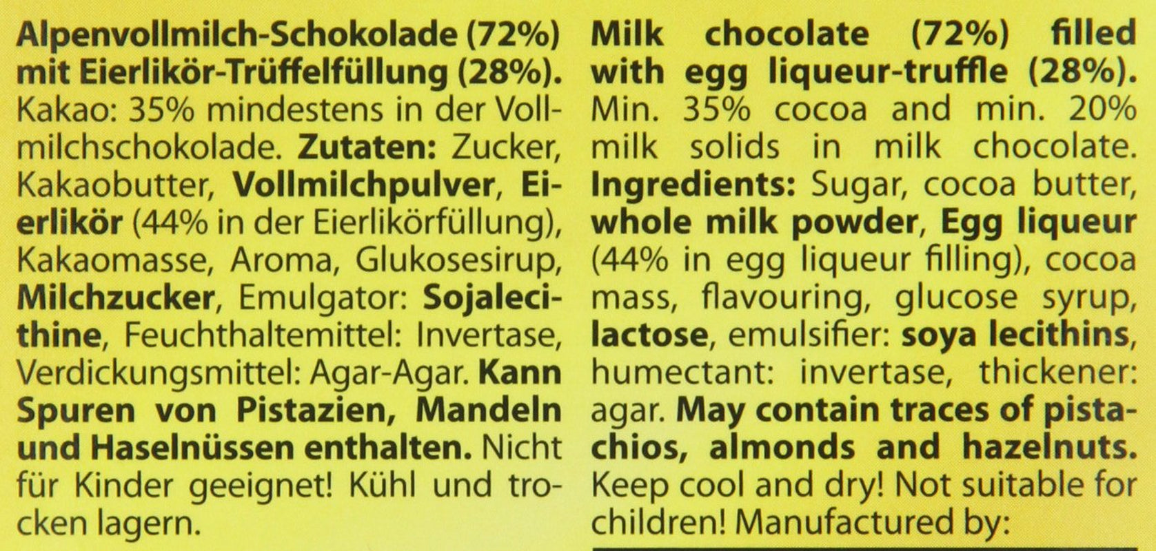 Verpoorten Czekoladowe Nadzienie Jajeczno-Truflowe 100g (2 szt. w opakowaniu)