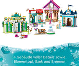 LEGO Disney Princess: Targ przygód Disney Princess, domek z zabawkami z 4 lalkami, w tym Kopciuszkiem i Arielką, zestaw z mapą skarbów, prezent dla dziewcząt i chłopców od 6 lat 43246 Zestawy do budowania Besuche w sklepie LEGO