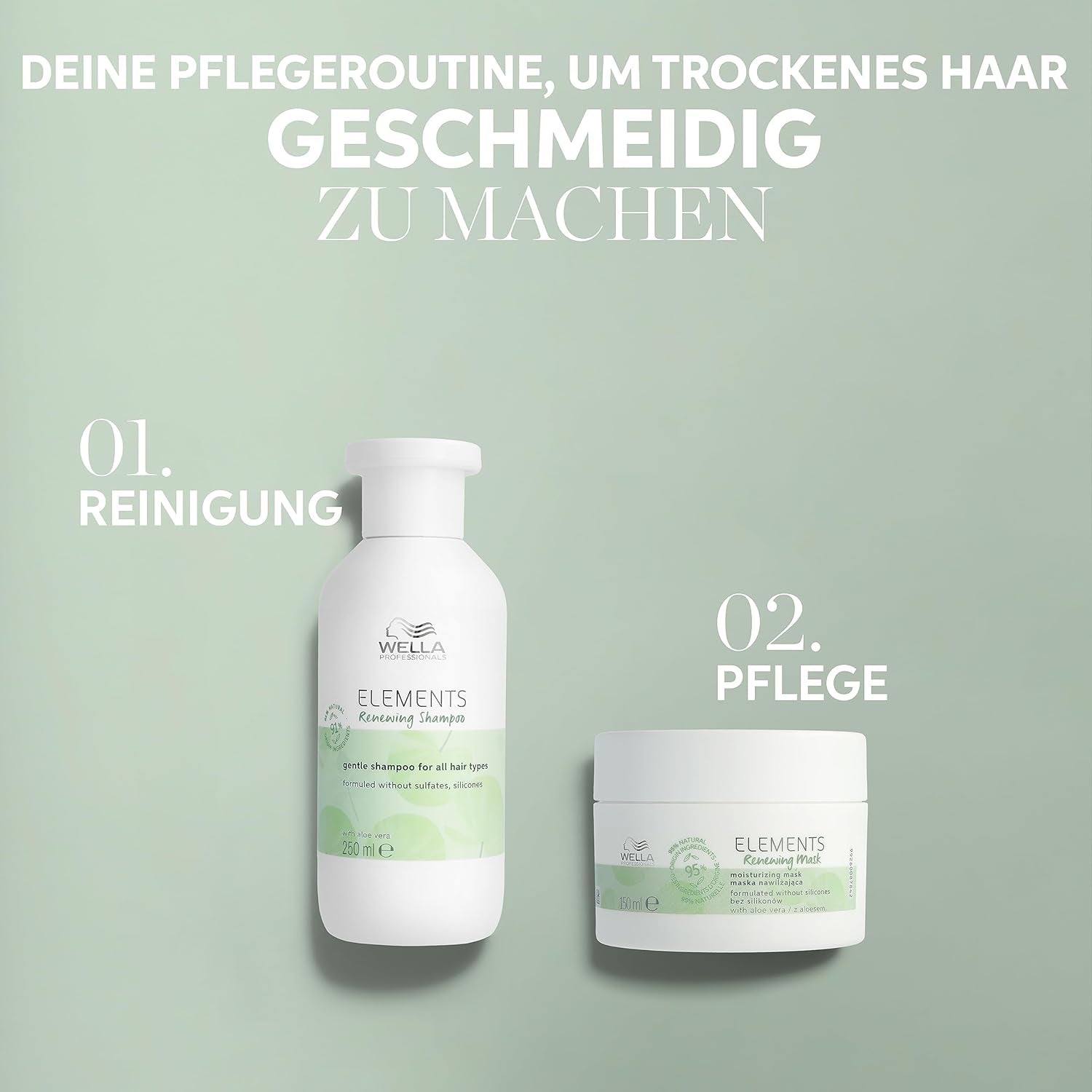 Wella Professionals Elements Odnawiający, regenerujący szampon do każdego rodzaju włosów Wella Pod prysznic i do kąpieli