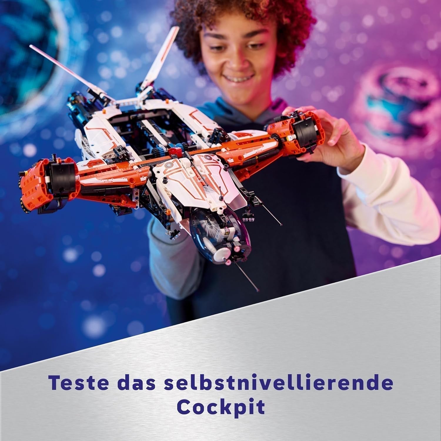 LEGO Technic Transporter kosmiczny Vtol LT81, zestaw do budowania kosmosu, zabawka kosmiczna, statek kosmiczny, zestaw mini łazik, prezent dla chłopców i dziewcząt powyżej 10 lat 42181 Zestawy do budowania Besuche w sklepie LEGO