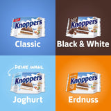 Jogurt – 4 x 200 g – Plasterki wafla nadziewane kremem jogurtowo-nugatowym, orzechami laskowymi i kakao