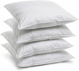 Bleu Câlin Home Collection Zestaw 4 poduszek Cliniguard Anti-Mite Biały 60X60 Cm Poduszki standardowe Naty Shop Zestaw 4 poszewek na poduszki