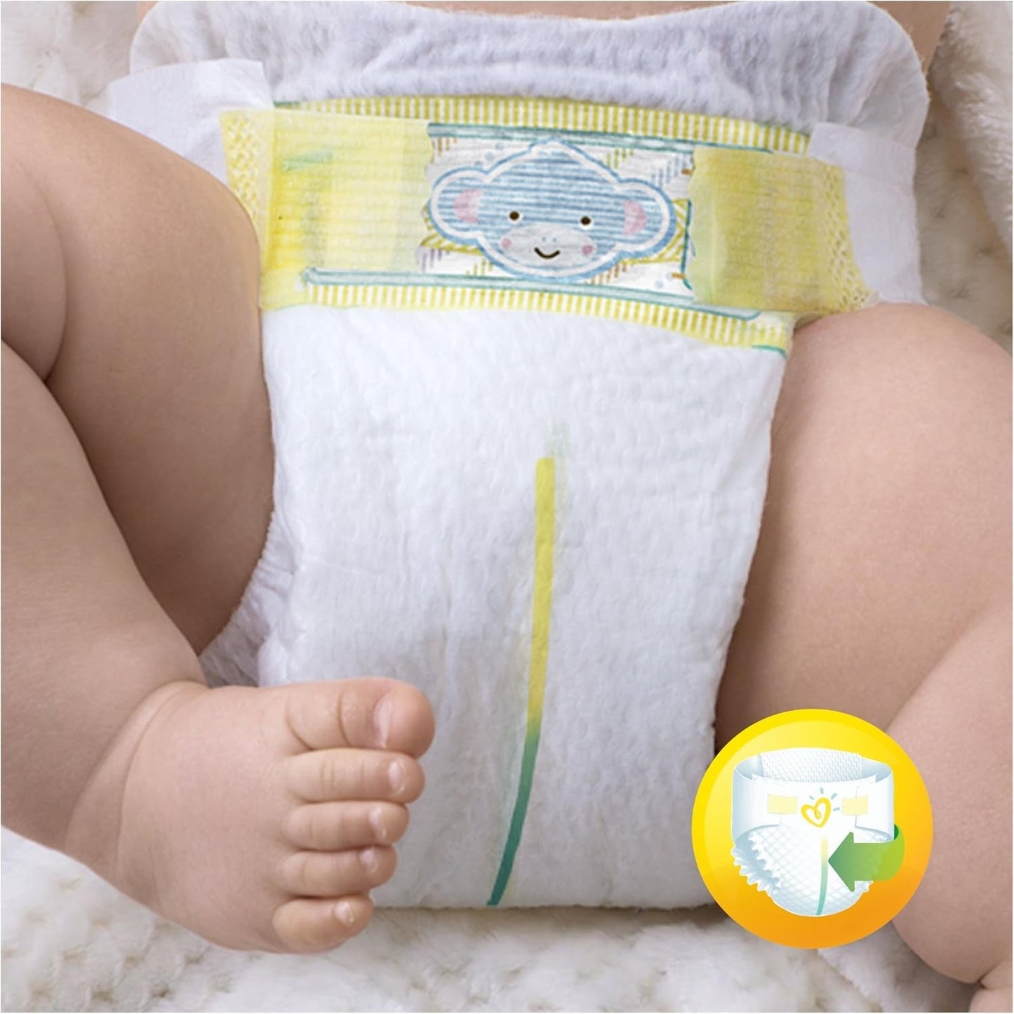 Pieluchy Pampers Premium Protection dla noworodków, opakowanie Jumbo, rozmiar 1, 72 sztuki